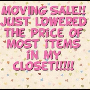 Make an offer! Am moving and need to clear closet!